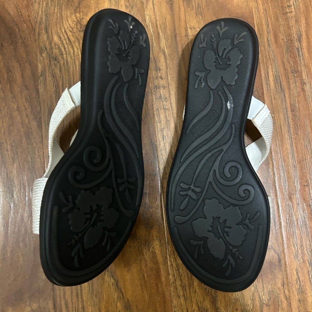 Women's Sandals Woven Upper Slide-On Feature Perfect For Summer Open Toe - Picture 5 of 6